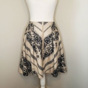 Anthropologie Black and White Skirt